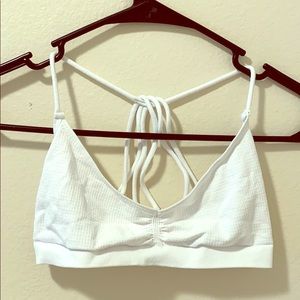 Free people strappy back white bralette